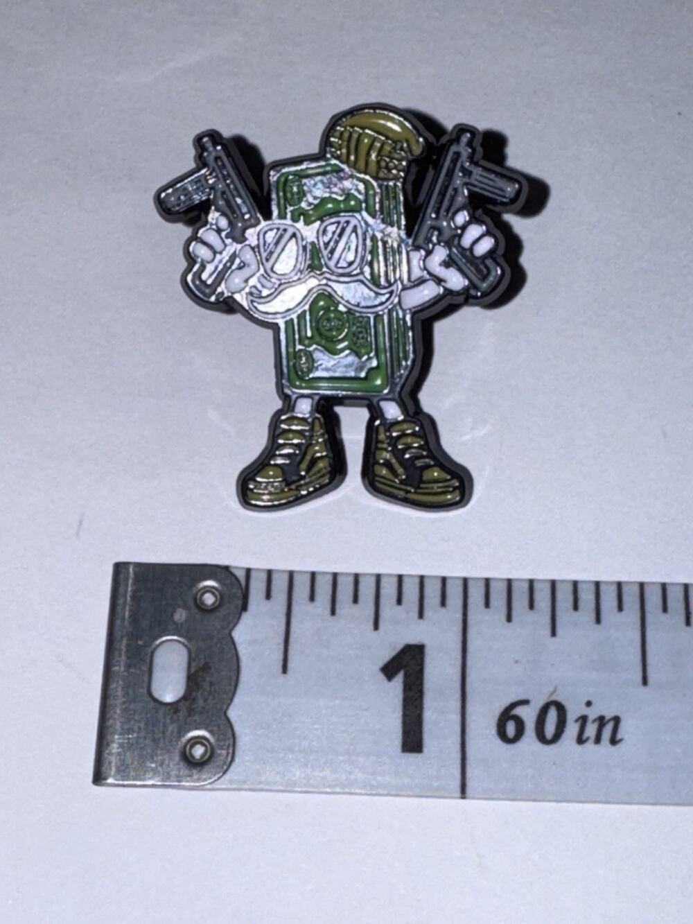 Hundred Bill $100 Money Man Pin Brooch